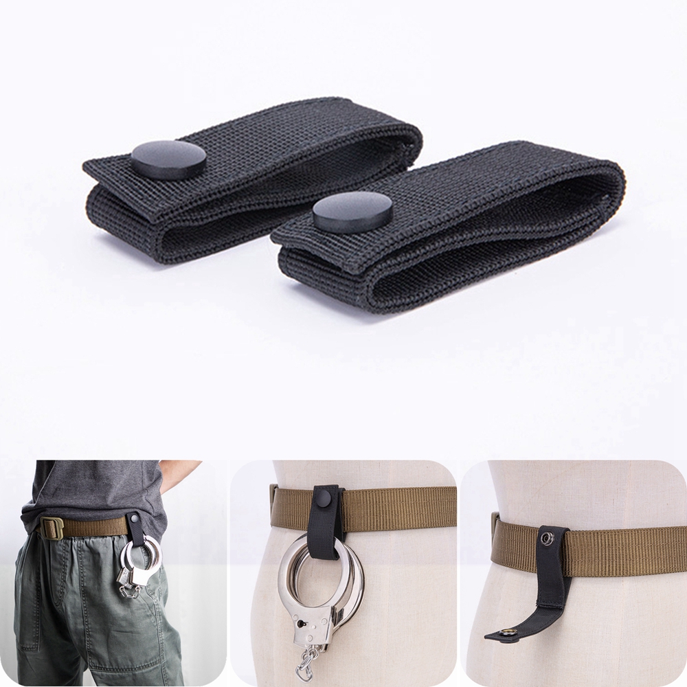 Chain Quick Link - 2 Stück Handschellenriemen mit Druckknopfverschluss, Manschettenhalter,