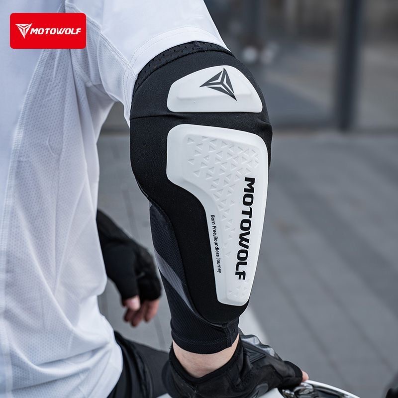 Mountain Biking Elbow Pads - Motorrad-Ellbogenschützer MTB-Ellbogenschoner Atmungsaktive Armstulpen CE-Zertifiziert Motorrad