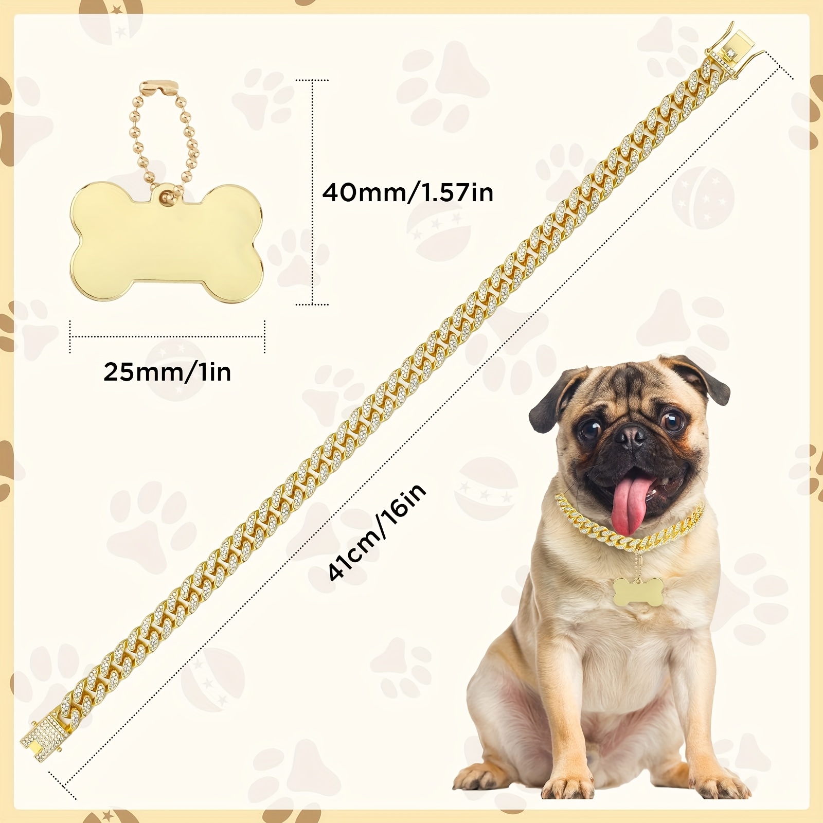 16 Zoll individuelles Hundehal – Chain Quick Link Bewertung und Preis